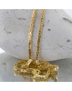 3,0 mm 585 - 14 Karat Gold Halskette Königskette massiv Gold hochwertige Goldkette - Länge nach Wahl