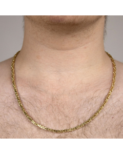 3,5 mm 585 - 14 Karat Gold  massive Goldkette Königskette rund 19/21/45/50/55/60/70 cm - elegante Goldkette Damen und Herren Juwelier Qualität - Made in Germany Vaterartikel