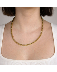 4,0 mm 585 - 14 Karat Gold  massive Goldkette Königskette rund 19/21/45/50/55/60/70 cm - elegante Goldkette Damen und Herren Juwelier Qualität - Made in Germany Vaterartikel