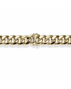 14,5 mm 22 cm 585 - 14 Karat Gold Armkette Panzerkette massiv Gold hochwertige Goldkette 38,3 g