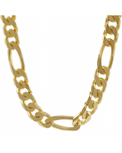 4,5 mm 55 cm 585 - 14 Karat Gold Halskette Figarokette massiv Gold hochwertige Goldkette  24,3 g