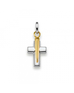 Anhänger Kreuz 333 Gold mit Zirkonia Stein 333 8K Gold mit Goldkette