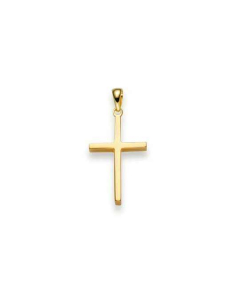 Anhänger Kreuz massiv Gold - 585 14 Karat Gelbgold