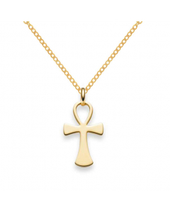 Anhänger Kreuz 585 14 Karat Gold mit massiver Goldkette 2,6 mm 585-14 Karat Gold Juwelier Qualität