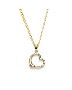 Anhänger Herz 585 14 Karat Gold mit massiver Goldkette 1,1 mm 585-14 Karat Gold Juwelier Qualität