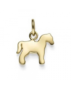 Anhänger Pferd 585 14 Karat Gold mit massiver Goldkette 1,1 mm 585-14 Karat Gold Juwelier Qualität
