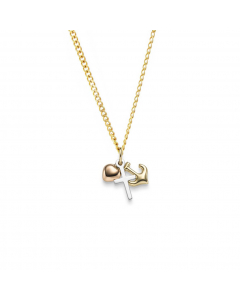 Anhänger Glaube Liebe Hoffnung 585 14 Karat Gold mit massiver Goldkette 1,1 mm 585-14 Karat Gold Juwelier Qualität