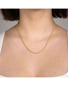2,8 mm 750 - 18 Karat Gold  massive Goldkette Ankerkette rund  42/45/50/55/60 cm - elegante Goldkette Damen und Herren Juwelier Qualität - Made in Germany Vaterartikel