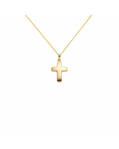 Anhänger Kreuz mit massiver Goldkette 1,1 mm 333-8 Karat Gold Juwelier Qualität