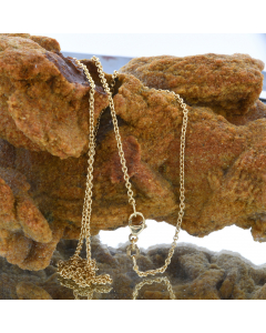 1,5 mm 750 - 18 Karat Gold Halskette Ankerkette rund massiv Gold hochwertige Goldkette  - Länge nach Wahl