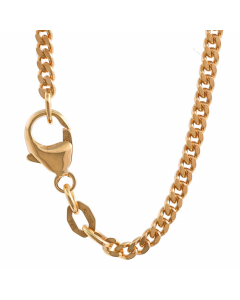 3,0 mm 750 - 18 Karat Gold Halskette Panzerkette 2-seitig diamantiert massiv Gold hochwertige Goldkette - Länge nach Wahl