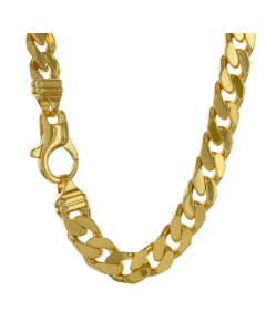 7,0 mm 585 - 14 Karat Gold  massive Goldkette Panzerkette 50/55/60/70 cm - elegante Goldkette Herren Juwelier Qualität - Made in Germany