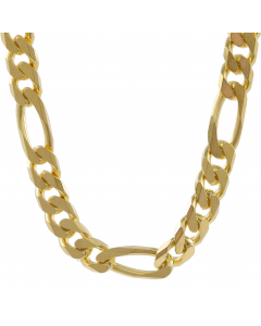 4,3 mm 60 cm 750 - 18 Karat Gold Halskette Figarokette massiv Gold hochwertige Goldkette  - Länge nach Wahl