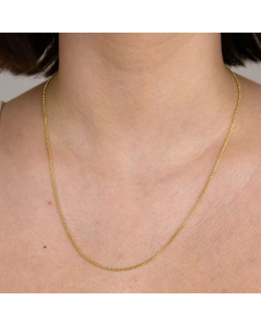 1,5 mm 585 - 14 Karat Gold Halskette Erbskette massiv Gold hochwertige Goldkette  - Länge nach Wahl