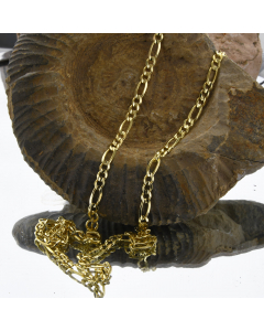 3,1 mm 333 - 8 Karat Gold Halskette Figarokette massiv Gold hochwertige Goldkette  - Länge nach Wahl