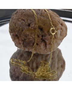 1,5 mm 585 - 14 Karat Gold Halskette Figarokette massiv Gold hochwertige Goldkette  - Länge nach Wahl