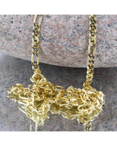 2,8 mm 585 - 14 Karat Gold Halskette Figarokette massiv Gold hochwertige Goldkette  - Länge nach Wahl