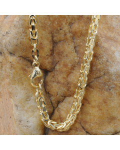 3,5 mm 585 - 14 Karat Gold Halskette Königskette massiv Gold hochwertige Goldkette  - Länge nach Wahl
