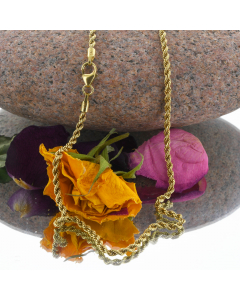 2,1 mm 333 - 8 Karat Gold Halskette Kordelkette massiv Gold hochwertige Goldkette  - Länge nach Wahl