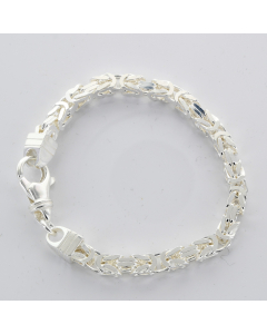 6,0 mm 925 Sterlingsilber Königskette massiv Silber hochwertige Armband Armkette - Länge nach Wahl