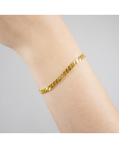 4,7 mm 21 cm 333 - 8 Karat Gold Armkette Panzerkette massiv Gold hochwertige Goldkette 10,6 g