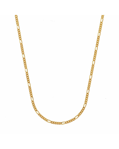 1,1 mm 50 cm 585 - 14 Karat Gold Halskette Figarokette massiv Gold hochwertige Goldkette  1,7 g