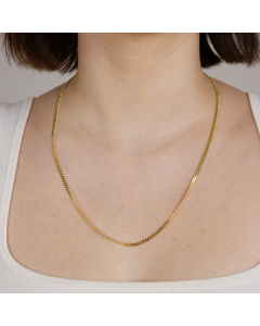 2,7 mm 333 8K Gold  massive Goldkette Panzerkette 45/50/55/60/70/80 cm - elegante Goldkette Damen und Herren Juwelier Qualität - Made in Germany
