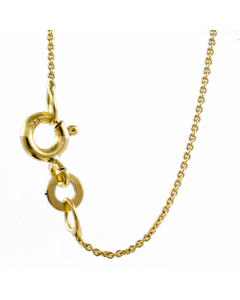 0,8 mm 333 - 8 Karat Gold  massive Goldkette Ankerkette rund 36/38/40/42/45/50 cm - elegante Goldkette Damen und Herren Juwelier Qualität - Made in Germany