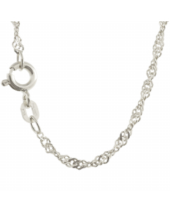 2,2 mm 925 Sterlingsilber massive Silberkette Singapurkette  42/45/50 cm - elegante Silberkette Damen Juwelier Qualität - Made in Germany