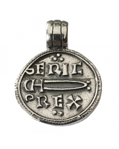 Wikingermünze Erik Blutaxt 925 Silber Anhänger Schmuck Wikinger Vikings