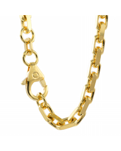 Ankerkette diamantiert Halskette Breite 5,0 mm - 585 - 14 Karat Gold