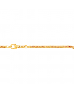 Goldkette Zopfkette Länge 50cm - Breite 2,1mm - 585-14 Karat Gold