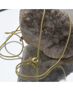 1,2 mm 585 - 14 Karat Gold Halskette Schlangenkette rund massiv Gold hochwertige Goldkette  - Länge nach Wahl