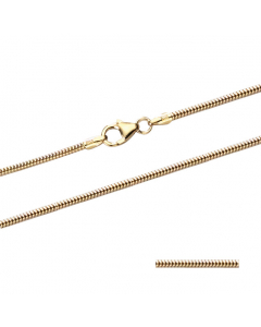 1,6 mm 333 - 8 Karat Gold Halskette Schlangenkette rund massiv Gold hochwertige Goldkette  - Länge nach Wahl