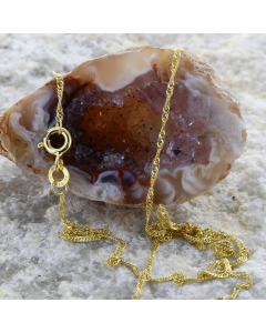 1,2 mm 333 - 8 Karat Gold Halskette Singapurkette massiv Gold hochwertige Goldkette  - Länge nach Wahl