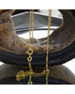 1,4 mm 333 - 8 Karat Gold Halskette Singapurkette massiv Gold hochwertige Goldkette  - Länge nach Wahl