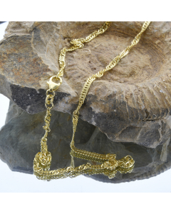 2,2 mm 333 - 8 Karat Gold Halskette Singapurkette massiv Gold hochwertige Goldkette  - Länge nach Wahl