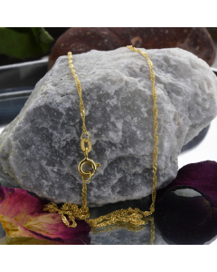 1,2 mm 585 - 14 Karat Gold Halskette Singapurkette massiv Gold hochwertige Goldkette  1,4 g