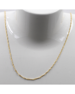 1,2 mm 585 - 14 Karat Gold Halskette Singapurkette massiv Gold hochwertige Goldkette  1,4 g