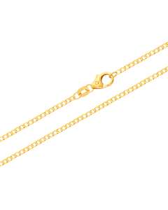 1,6 mm 333 - 8 Karat Gold Halskette Panzerkette weit massiv Gold hochwertige Goldkette  - Länge nach Wahl