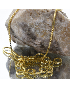 1,2 mm 585 - 14 Karat Gold Halskette Venezianerkette massiv Gold hochwertige Goldkette  - Länge nach Wahl