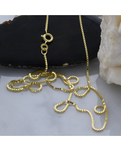 0,9 mm 333 - 8 Karat Gold Halskette Venezianerkette massiv Gold hochwertige Goldkette  - Länge nach Wahl