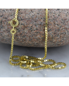 1,4 mm 333 - 8 Karat Gold Halskette Venezianerkette massiv Gold hochwertige Goldkette  - Länge nach Wahl