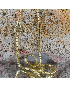 1,8 mm 585 - 14 Karat Gold Halskette Venezianerkette massiv Gold hochwertige Goldkette  - Länge nach Wahl