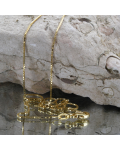 0,7 mm 750 - 18 Karat Gold Halskette Venezianerkette massiv Gold hochwertige Goldkette  - Länge nach Wahl