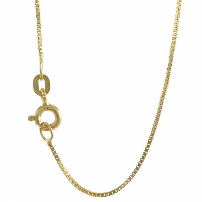 0,7 mm 585 - 14 Karat Gold Halskette Venezianerkette massiv Gold hochwertige Goldkette  - Länge nach Wahl