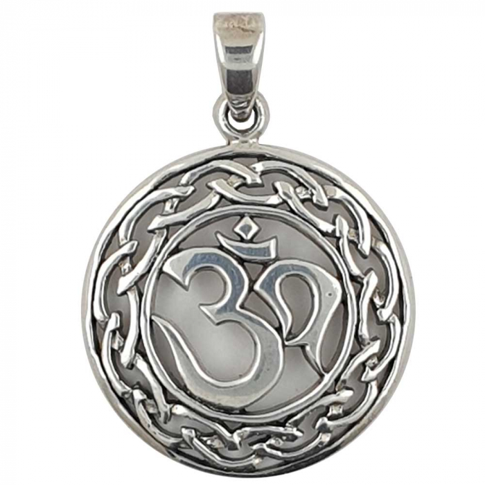 Om Aum Anhänger Schmuck - Om - Sanskrit 925er Silber