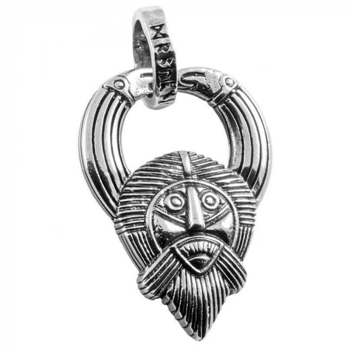 Odin-Anhänger Krieger Gottheit Runen 925 Silber Anhänger Schmuck Wikinger Vikings