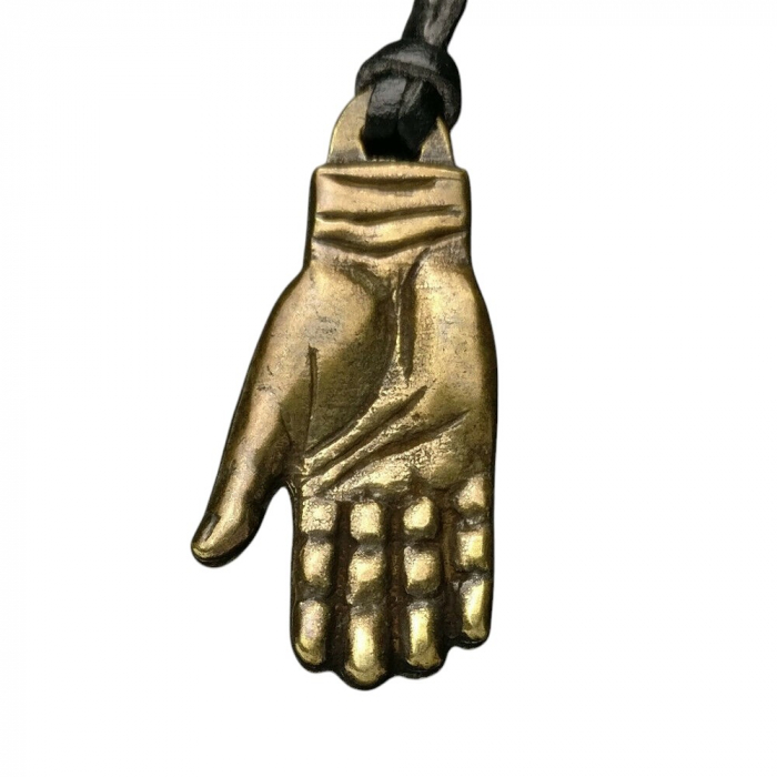 Glückshand aus Bronze Anhänger Schmuck
