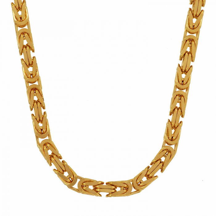 3,2 mm 750 - 18  Karat Gold Halskette Königskette massiv Gold hochwertige Goldkette  - Länge nach Wahl